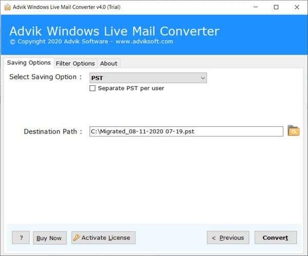 Advik windows live mail converter(邮件转换工具) 4.0官方版