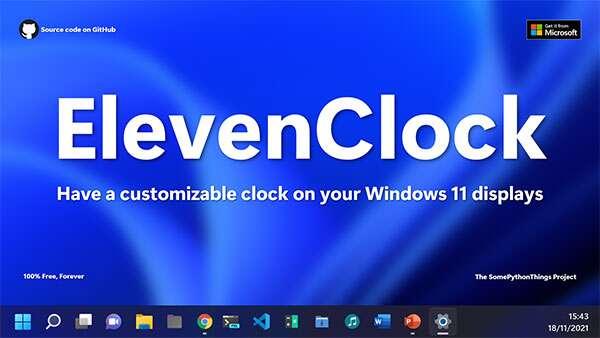 ElevenClock(系统时钟美化)电脑版 3.6.4官方版