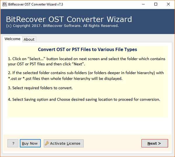 BitRecover OST Repair Wizard(OST修复工具)官方版 7.3.0最新版