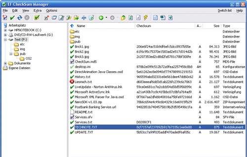 EF CheckSum Manager（文件校验工具）官方版 20.07 免费版