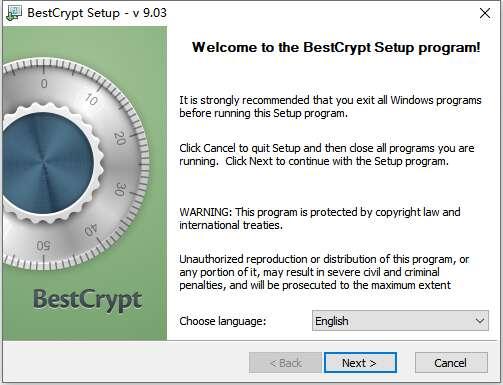BestCrypt(密码管理工具)官方版 9.03 英文版