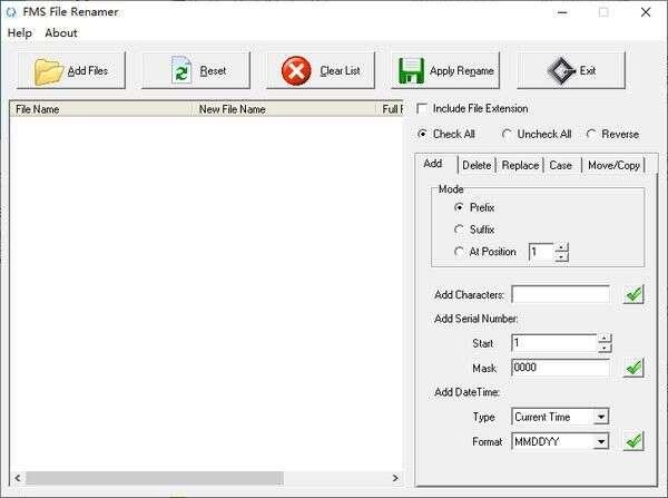 FMS File Renamer(文件批量重命名软件)官方版 2.1.7 最新版